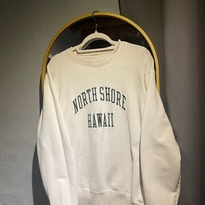 Brandy Melville Cream North Shore Hawaii Sweatshirt